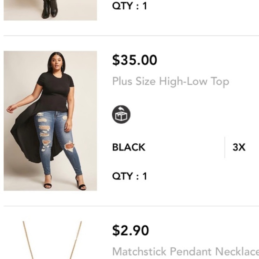 High-low top